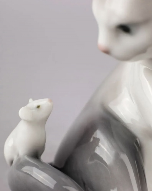 リヤドロ ☆仔猫と蛙 【にらめっこ】